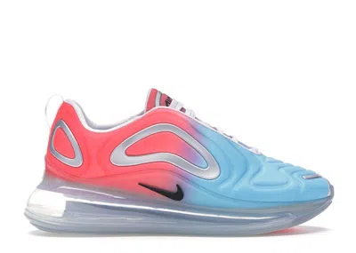 Pre-owned Nike Air Max 720 Pink Sea (women's) Sneakers In Lava Glow/black/blue Fury