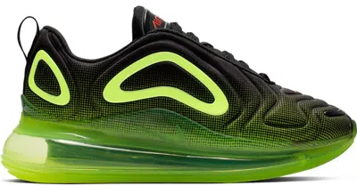 Pre-owned Nike Air Max 720 Retro Future Sneakers In Black/bright Crimson/volt