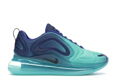 Pre-owned Nike Air Max 720 Sea Forest (women's) Sneakers In Deep Royal Blue/black/hyper Jade