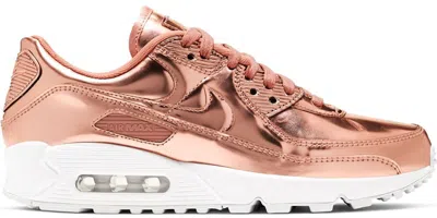 Pre-owned Nike Air Max 90 (2020) (women's) Sneakers In Metallic Rose Gold/white