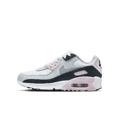 Nike Air Max 90 Big Kids' Shoes In White