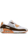 Nike Air Max 90 "brown Corduroy" Sneakers In White