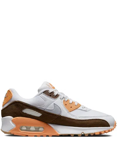 Nike Air Max 90 "brown Corduroy" Sneakers In White