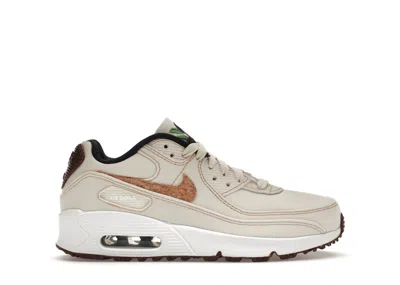 Pre-owned Nike Air Max 90 Cork Sneakers In Coconut Milk/obsidian/white