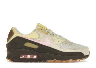 Pre-owned Nike Air Max 90 Cuban Link (women's) Sneakers In Velvet Brown/pink/light British Tan