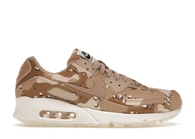 Pre-owned Nike Air Max 90 Desert Camo (women's) Sneakers In Hemp/sail/velvet Brown