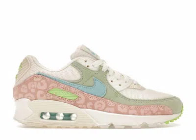 Pre-owned Nike Air Max 90 Easter Leopard (women's) Sneakers In Sail/honeydew/arctic Orange In Multi