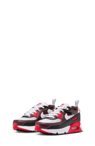 Nike Air Max 90 Easy-on Sneaker In Burgundy Crush/ Black/ Red
