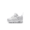 Nike Air Max 90 Easyon Baby/toddler Shoes In White/white/metallic Silver