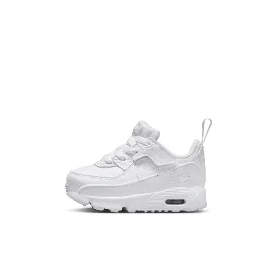 Nike Air Max 90 Easyon Baby/toddler Shoes In White/metallic Silver/white