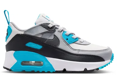 Pre-owned Nike Air Max 90 Easyon Sneakers In Platinum Tint/blue Lightning/wolf Grey