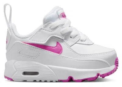 Pre-owned Nike Air Max 90 Easyon Sneakers In White/laser Fuchsia