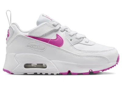 Pre-owned Nike Air Max 90 Easyon Sneakers In White/laser Fuchsia