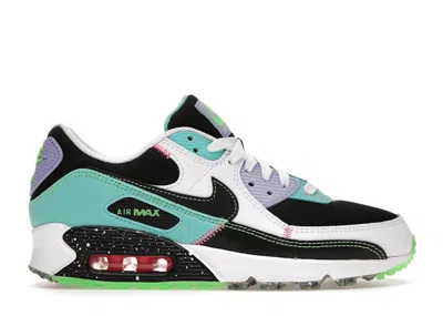 Pre-owned Nike Air Max 90 Exeter Edition White (women's) Sneakers In Sumit White/aqua/lavender