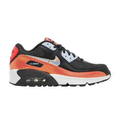 Pre-owned Nike Air Max 90 Fp Gs 'black Laser Crimson' | Kid's Size 7
