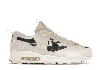 Pre-owned Nike Air Max 90 Futura Cow Print (women's) Sneakers In Beige/black