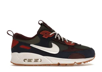 Pre-owned Nike Air Max 90 Futura Navy (women's) Sneakers In Medium Olive/canyon Rust/midnight Navy Blue