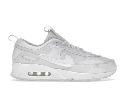 Pre-owned Nike Air Max 90 Futura Triple (women's) Sneakers In White
