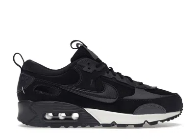 Pre-owned Nike Air Max 90 Futura (women's) Sneakers In Black/iron Frey/oil Grey