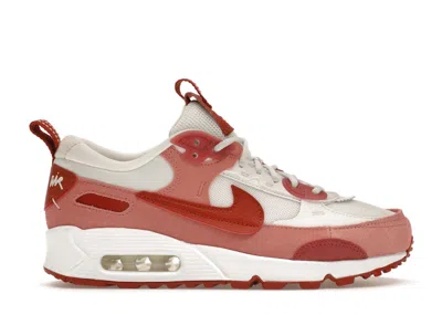 Pre-owned Nike Air Max 90 Futura (women's) Sneakers In Red Stardust/summit White/campfire Orange