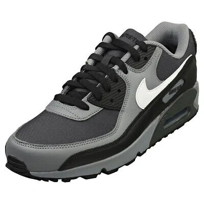 Pre-owned Nike Air Max 90 Gore-tex Mens Fashion Trainers In Grey Black - 8 Us