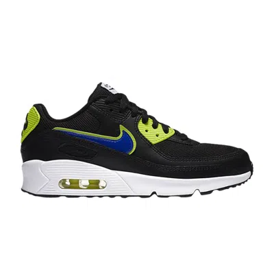 Pre-owned Nike Air Max 90 Gs 'black Volt Racer Blue' | Kid's Size 5