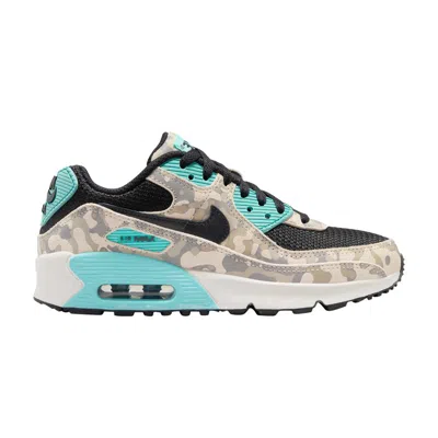 Pre-owned Nike Air Max 90 Gs 'camo Pack - Aurora Green' | Cream | Kid's Size 6.5 In White