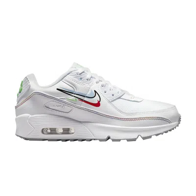 Pre-owned Nike Air Max 90 Gs 'swoosh Pack' | White | Kid's Size 3.5
