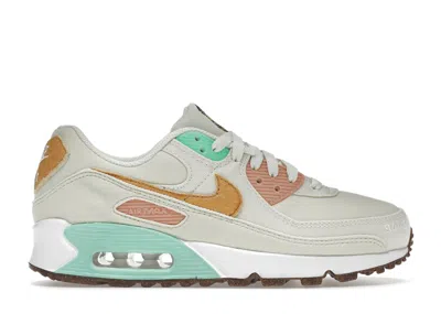 Pre-owned Nike Air Max 90 Happy (women's) Sneakers In Pineapple/peach/green
