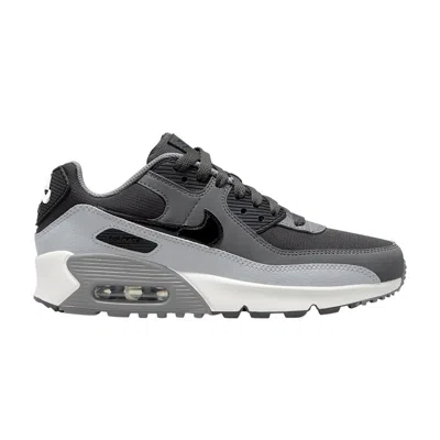 Pre-owned Nike Air Max 90 Leather Gs 'anthracite Dark Grey' | Kid's Size 4.5 In Gray