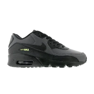 Pre-owned Nike Air Max 90 Leather Gs 'dark Grey Black'