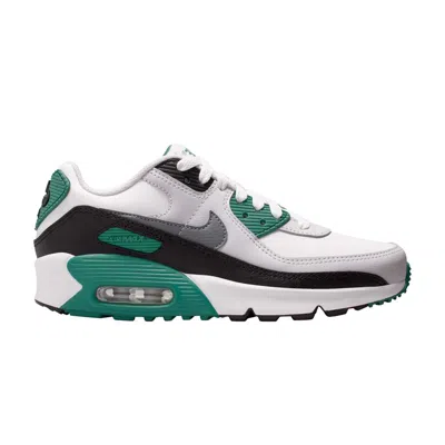 Pre-owned Nike Air Max 90 Leather Gs 'evergreen Aura' | White | Kid's Size 5