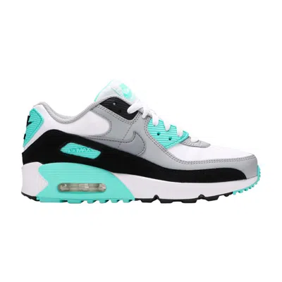 Pre-owned Nike Air Max 90 Leather Gs 'hyper Turquoise' | Teal | Kid's Size 6.5 In Blue