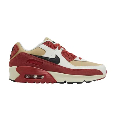 Pre-owned Nike Air Max 90 Leather Gs 'sesame Red Clay' | Kid's Size 6.5