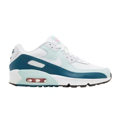 Pre-owned Nike Air Max 90 Leather Gs 'white Jade Ice' | Kid's Size 7
