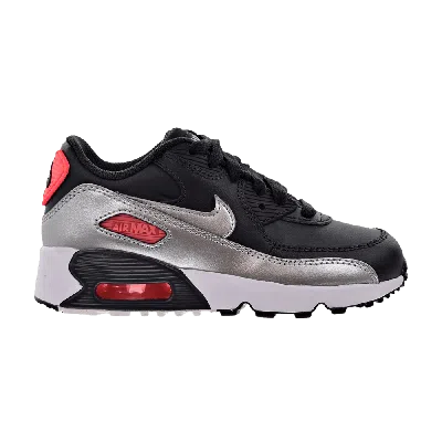 Pre-owned Nike Air Max 90 Leather Ps 'anthracite Metallic Silver' In Black