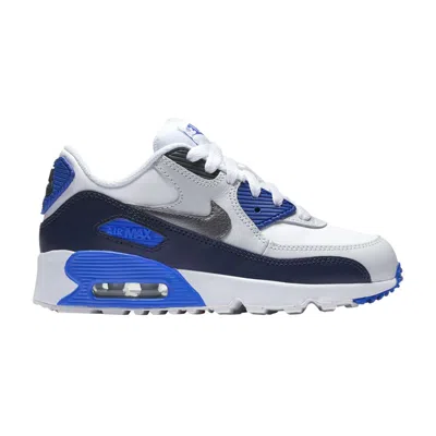Pre-owned Nike Air Max 90 Leather Ps 'metallic Dark Grey Obsidian' | Blue | Kid's Size 3