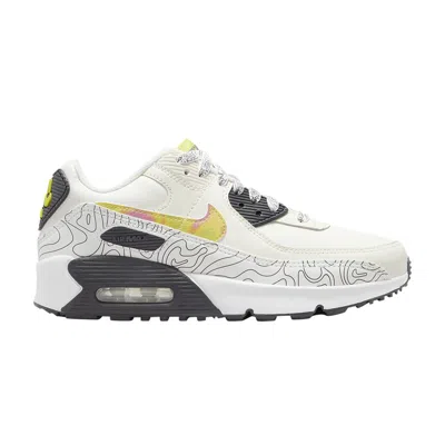 Pre-owned Nike Air Max 90 Leather Se Gs 'save Our Planet' | White | Kid's Size 5.5