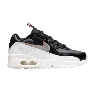 Pre-owned Nike Air Max 90 Leather Se Ps 'off Noir Metallic Pewter' | Black | Kid's Size 1