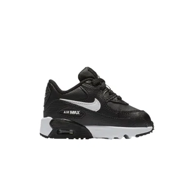 Pre-owned Nike Air Max 90 Leather Td 'black White' | Infant Size 6