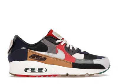 Pre-owned Nike Air Max 90 Legacy (women's) Sneakers In College Navy Blue/light Bone/sail