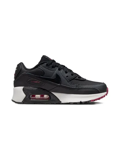 Nike Kids' Air Max 90 Ltr Ps "team Red" In Black