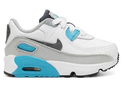 Pre-owned Nike Air Max 90 Ltr Sneakers In White/iron Grey/chlorine Blue