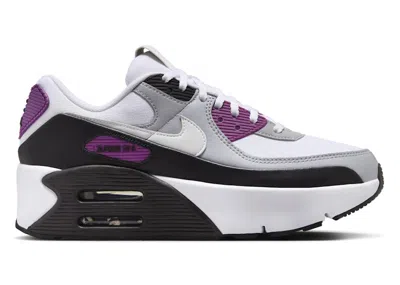Pre-owned Nike Air Max 90 Lv8 Photon Dust (women's) Sneakers In White/bold Berry/wolf Grey In Multi