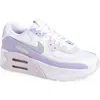 Nike Air Max 90 Sneakers White/wolf Grey/hydrangeas In White/grey/hydrangeas