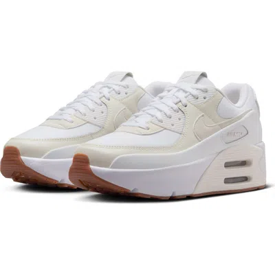 Nike Air Max 90 Lv8 Platform Sneaker In White/sail/pearl