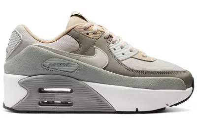 Pre-owned Nike Air Max 90 Lv8 (women's) Sneakers In Sanddrift/light Army/jade Horizon