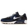 Nike Mens Midnight Navy White Blac Air Max 90 Mesh And Leather Low-top Trainers In Blue