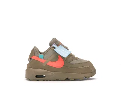 Pre-owned Nike Air Max 90 Offwhite Sneakers In Desert Ore/hyper Jade