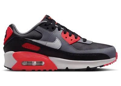 Pre-owned Nike Air Max 90 Photon Dust Sneakers In Black/cool Grey/bright Crimson